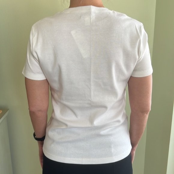 Sparkle "C" White Tee - Picture 8 of 9